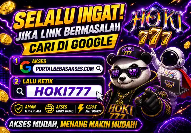 Banner resmi HOKI777 portal akses dan login